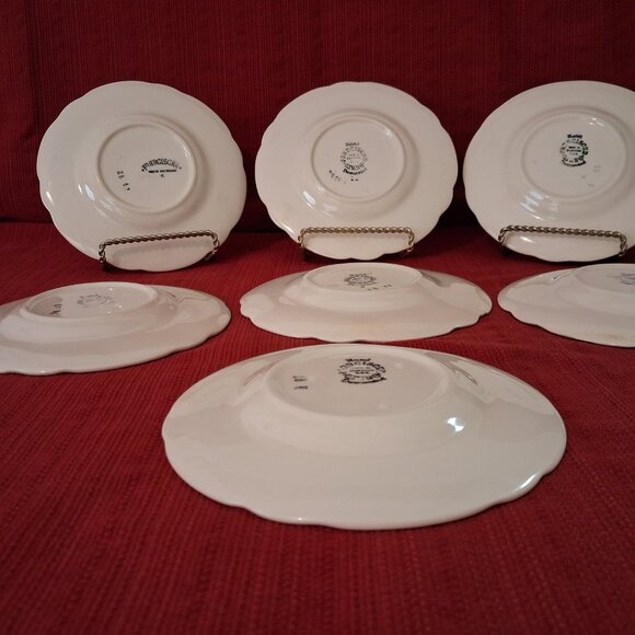 Set of 7 Franciscan Desert Rose Bread and Butter Dessert Plates 6" USA 47-49 - Picture 7 of 10
